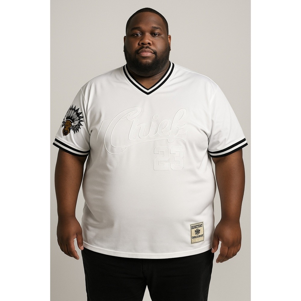 Chief Respect 23 Jersey Style T-Shirt Graphic Patch Accents